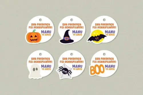 Tag de Agradecimento Halloween