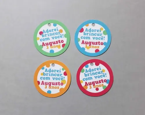 Tag de Agradecimento para Lembrancinha sem Tema