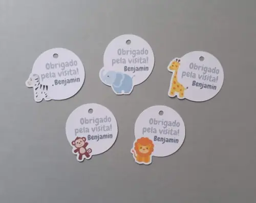 Tag de Agradecimento Safari
