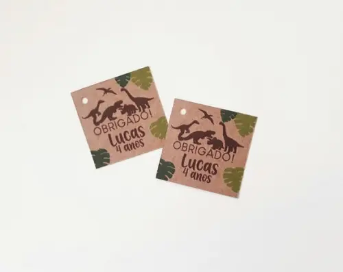 Tag Lembrancinha Dinossauro Kraft
