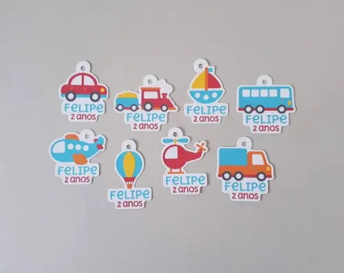 Tag Lembrancinha Meios de Transporte
