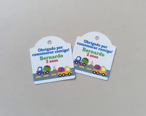 Tag Lembrancinha Veículos