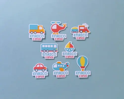 Tag Meios de Transporte para Tubete