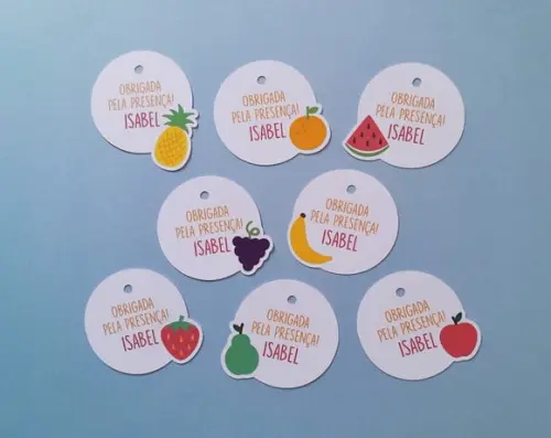 Tag para Lembrancinha Frutinhas