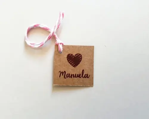 Tag para Lembrancinha Coração