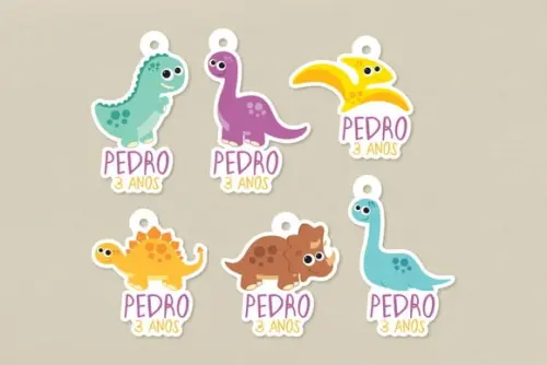 Tag para Lembrancinha Dinossauro