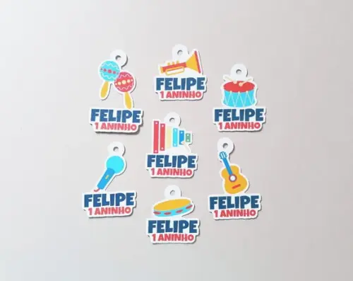 Tag para Lembrancinha Música