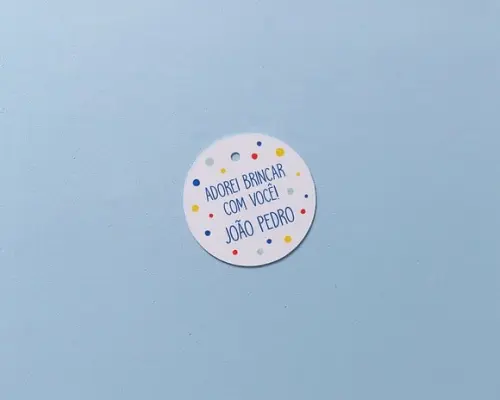 Tag para Lembrancinha sem Tema Bolinhas