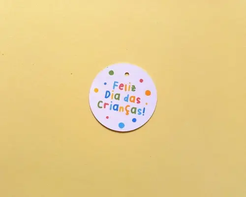 Tag para Sacolinha Feliz Dia das Crianças