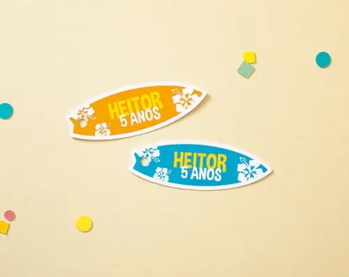 Tag Prancha de Surf para Lembrancinha