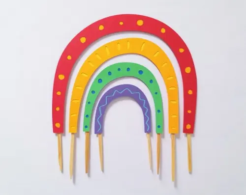 Topo de Bolo Arco-íris