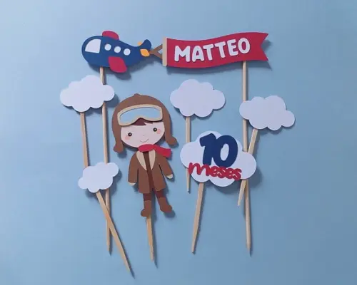 Topo de Bolo Aviador