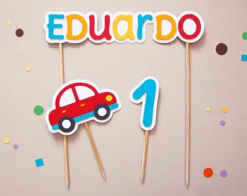 Topo de Bolo Carrinho