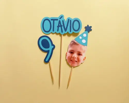 Topo de Bolo Foto de Rostinho sem Tema