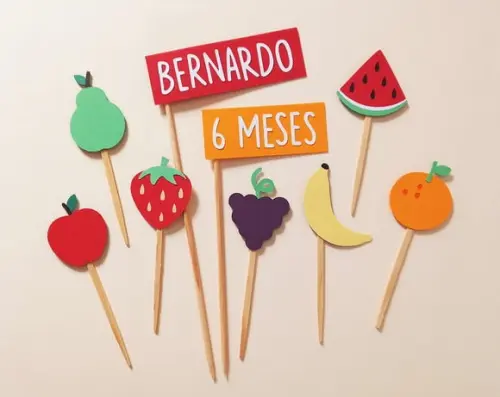 Topo de Bolo Frutinhas