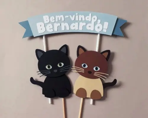 Topo de Bolo Gatinhos