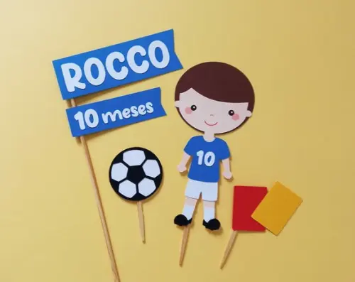 Topo de Bolo Futebol