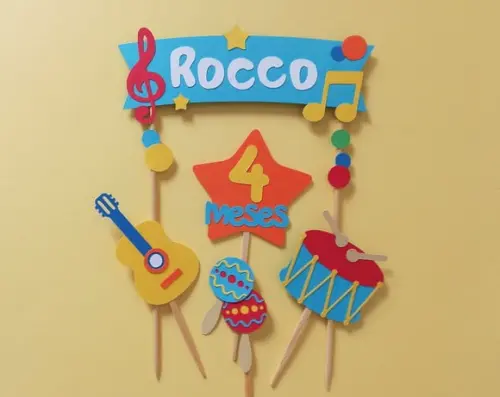 Topo de Bolo Instrumentos Musicais