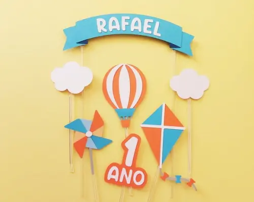 Topo de Bolo o Tempo Voa