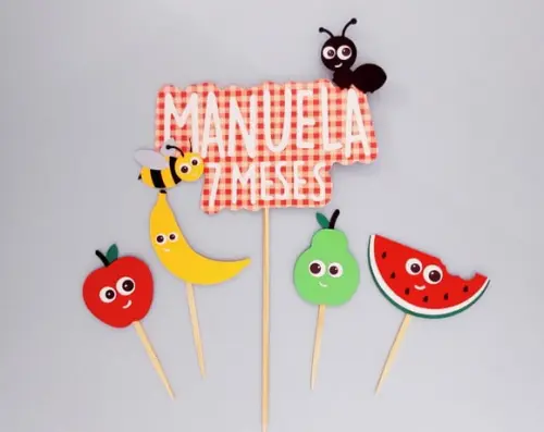 Topo de Bolo Picnic Personalizado