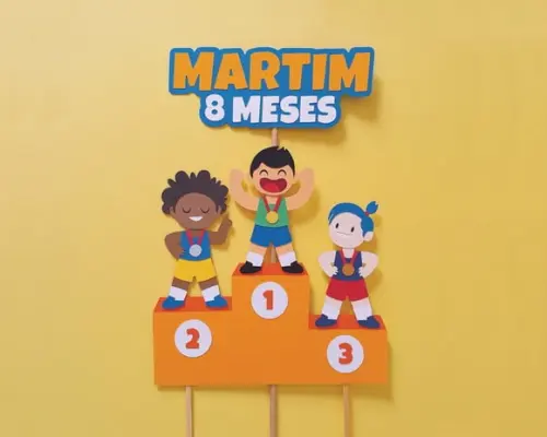 Topo de Bolo Pódio