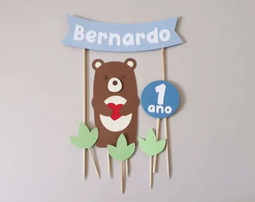 Topo de Bolo Ursinho