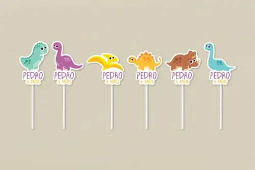 Topper Dinossauro Personalizado