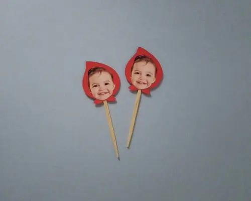 Topper Foto de Rostinho Carinha Criança Chapeuzinho Vermelho