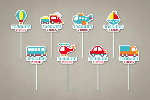 Topper Personalizado Transportes