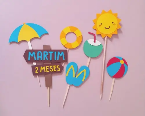 Toppers de Bolo Verão