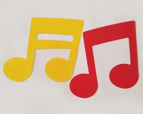 Arte para painel Notas Musicais