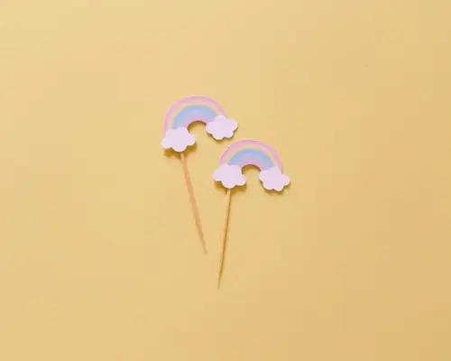 Mini Topper Arco-íris Candy Colors
