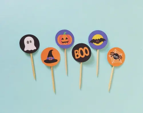 Mini Topper Bolinha Halloween