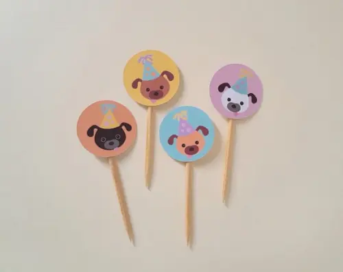 Mini Topper Cachorrinhos