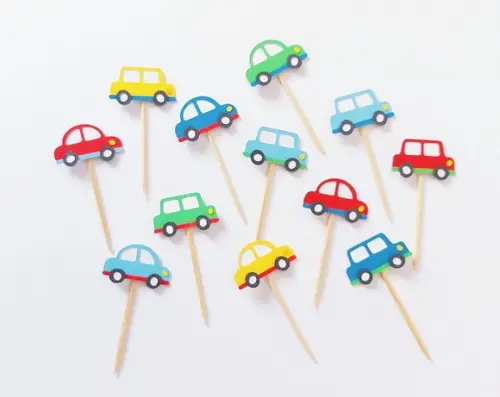 Mini Topper Carrinhos em Camadas