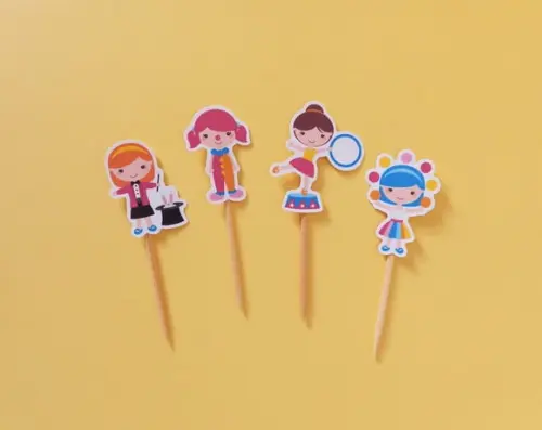 Mini Topper Circo Meninas