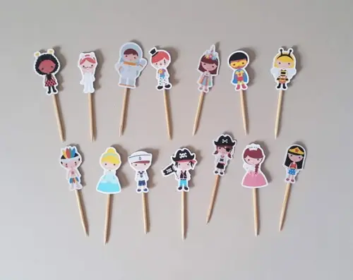 Mini Topper Fantasias de Carnaval Folia