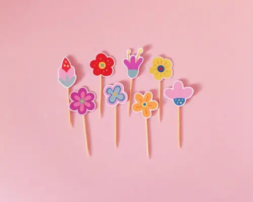 Mini Topper Flores Coloridas Primavera