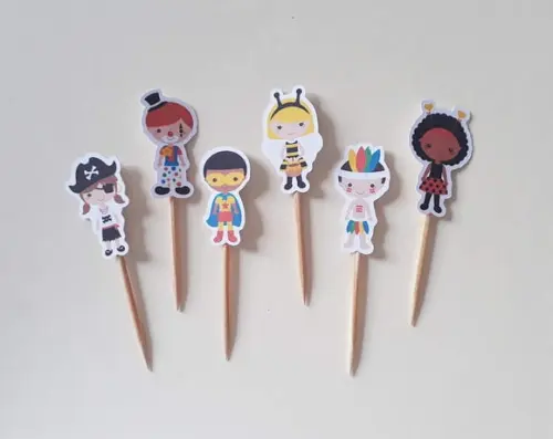 Mini Topper Fantasias de Carnaval Folia