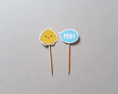 Mini Topper Pintinho Amarelinho