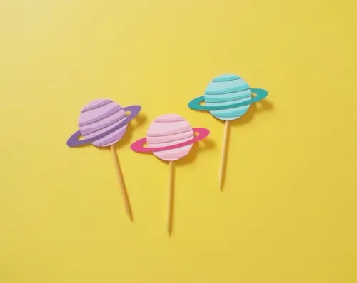 Mini Topper Planetas em Camadas