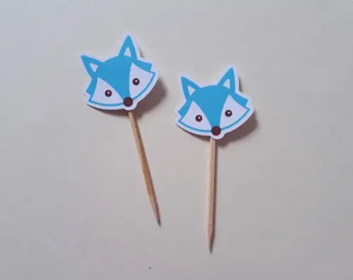 Mini Topper Raposinha Azul