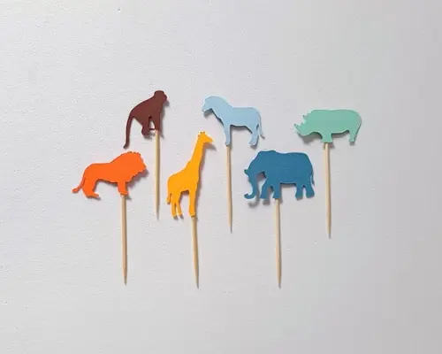Mini Topper Safari Colorido