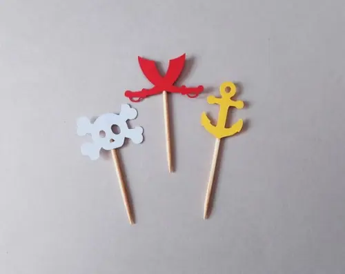 Mini Topper Símbolos Pirata