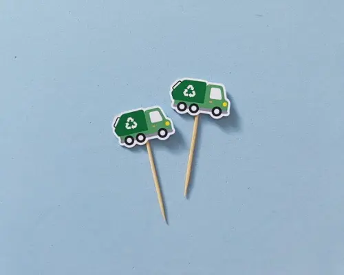 Mini Toppers Caminhão De Lixo