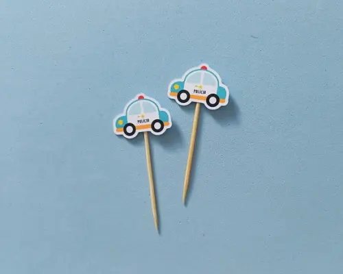 Mini Toppers Carro de Polícia