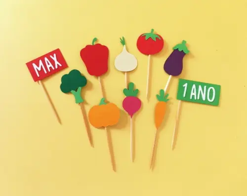 Mini Toppers Vegetais