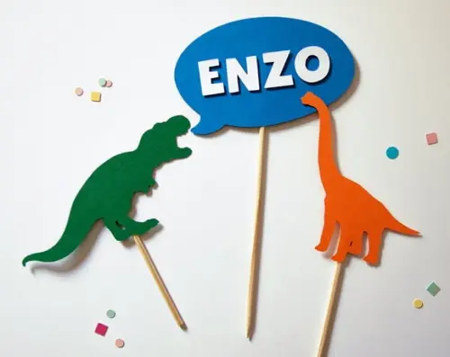 Kit Topo de Bolo Dinossauros