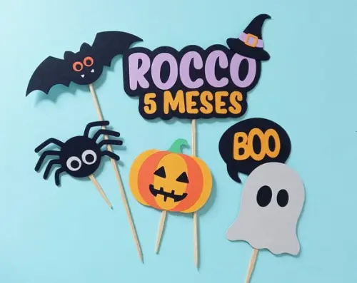 Kit Topo de Bolo Halloween
