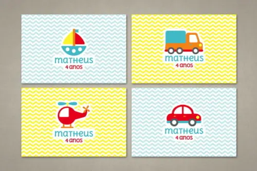 Rótulo para Bolha de Sabão Transportes